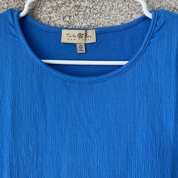 CNew Turtle Bay Blue Short Sleeve Standard T Shirt Top Size XL - Picture 3 of 7
